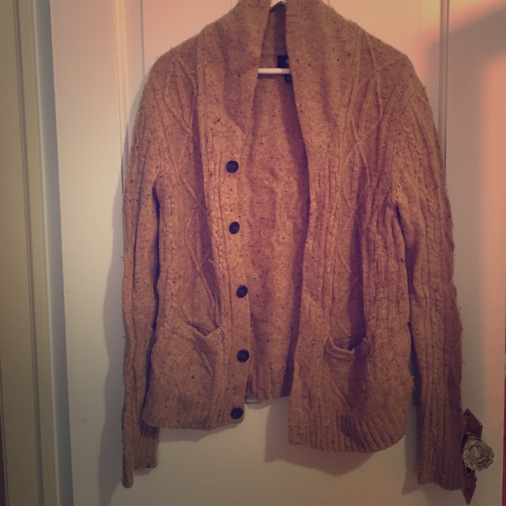 H&M oversized brown wool sweater size Small